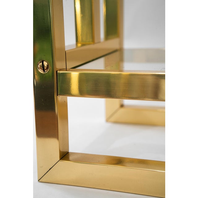 Metal Brass and Glass Newspaper Stand, Vienna, Austria, 1920s For Sale - Image 7 of 16