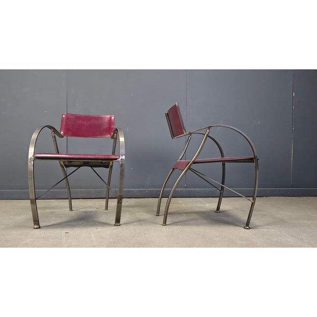 Vintage Dining Chairs from Segis, Italy, 1980s, Set of 6 For Sale - Image 3 of 14