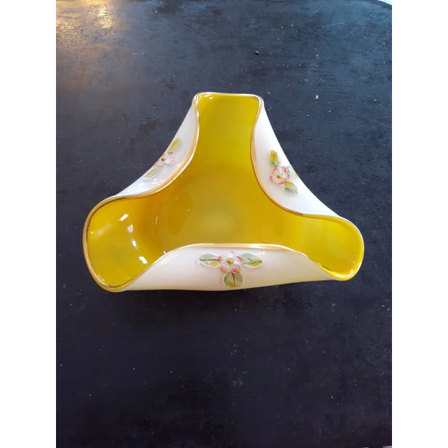 Vintage Nasco Japan Handpainted Art Glass Bowl For Sale In Dallas - Image 6 of 7