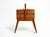 Original Mid-Century Modern fold-out sewing box in very good vintage condition. Made in Italy. Made of walnut. A...