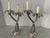 1970s Pair of Silver Plate Palm Tree Candlesticks by Godinger For Sale - Image 5 of 7