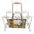 A superb vintage Mid Century Modern style brass magazine rack, circa 1950s. This is a stellar piece that holds a great...