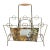 A superb vintage Mid Century Modern style brass magazine rack, circa 1950s. This is a stellar piece that holds a great...