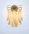 Vintage Italian Murano Wall Lights with 10 Acid-Etched Amber Glass Petals, 1990s, Set of 2 For Sale - Image 12 of 17