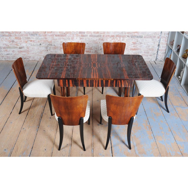 Art Deco Beech Chairs attributed to Halabala for Up Závody, Czech, 1930s, Set of 6 For Sale - Image 16 of 18