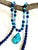 Artisan One-of-a-Kind Gemstone Necklace With Vintage Arizona Turquoise, Lapis Lazuli & Blue Chalcedony For Sale - Image 10 of 18