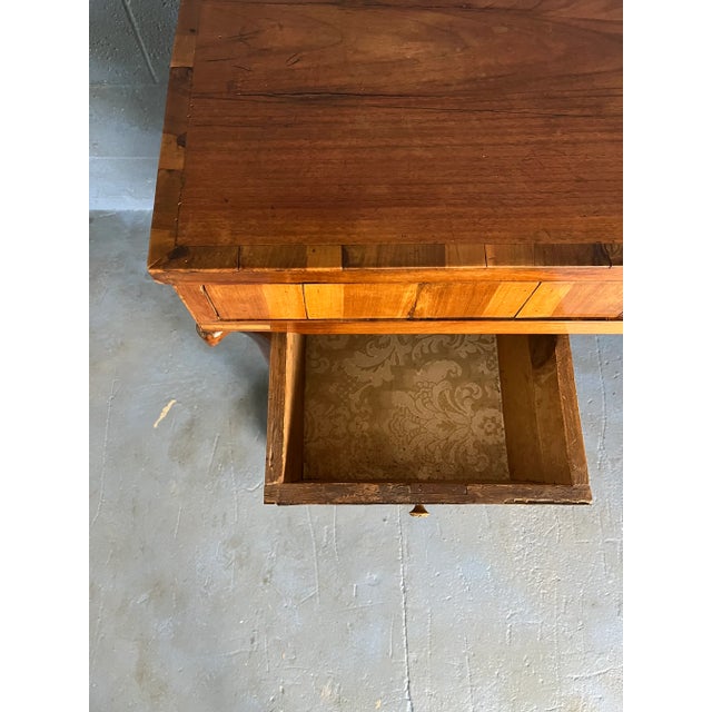 Italian Lyre Silhouette 6 Drawers Writing Desk C1820 Vicenza Region For Sale - Image 4 of 8