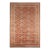 Rug & Kilim’s Distressed Style Rug in Orange Red Geometric Pattern For Sale