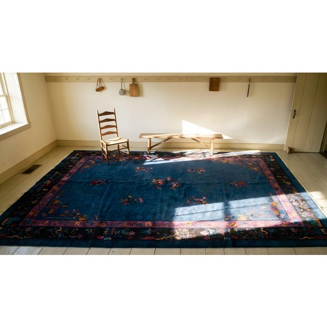 1920s Chinese Art Deco Carpet in Mandarin Quality ( 10' x 13'6" - 305 x 402 ) For Sale - Image 13 of 15
