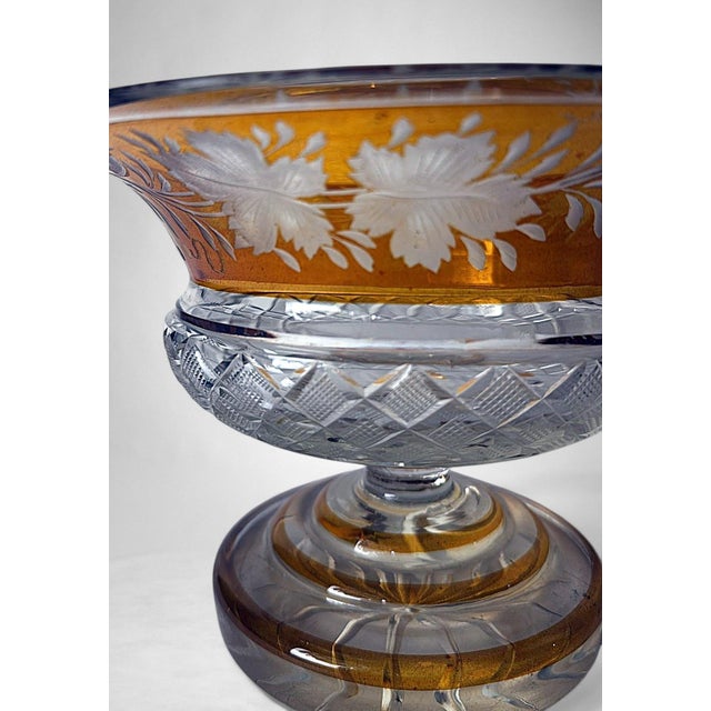 Art Deco Style French Cut Crystal Bowl For Sale - Image 6 of 18