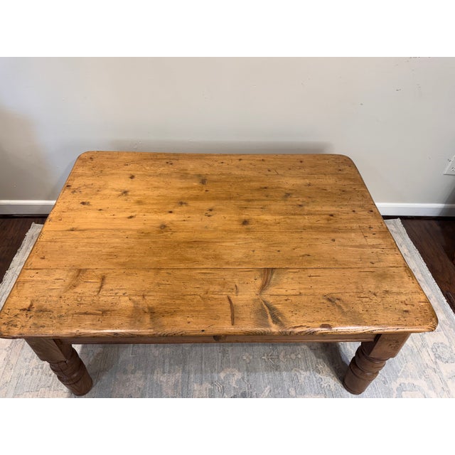 Tan 19thy Century English Pine Coffee Table For Sale - Image 8 of 11