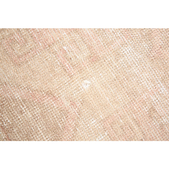 Turkish Runner Rug in Faded Beige and Brown For Sale - Image 10 of 18