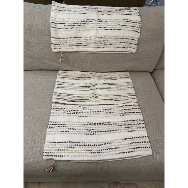 Serena & Lily Pryce Lumbar Pillow Covers, Set of Three For Sale - Image 9 of 12