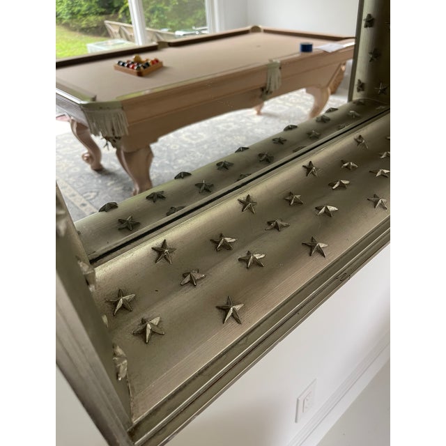 Bunny Williams Home 21st Century Bunny Williams Recessed Shadow Box Star Silver Mirror For Sale - Image 4 of 8