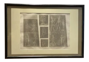 1810 French Engraving of an Egyptian Monument