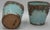 Pair Italian Turquoise Crackle Glaze Cachepots by Arte Italica For Sale In West Palm - Image 6 of 7