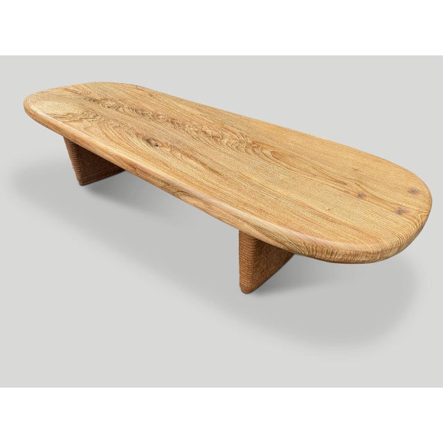 Andrianna Shamaris Mid Century Couture Oval Coffee Table For Sale - Image 10 of 18