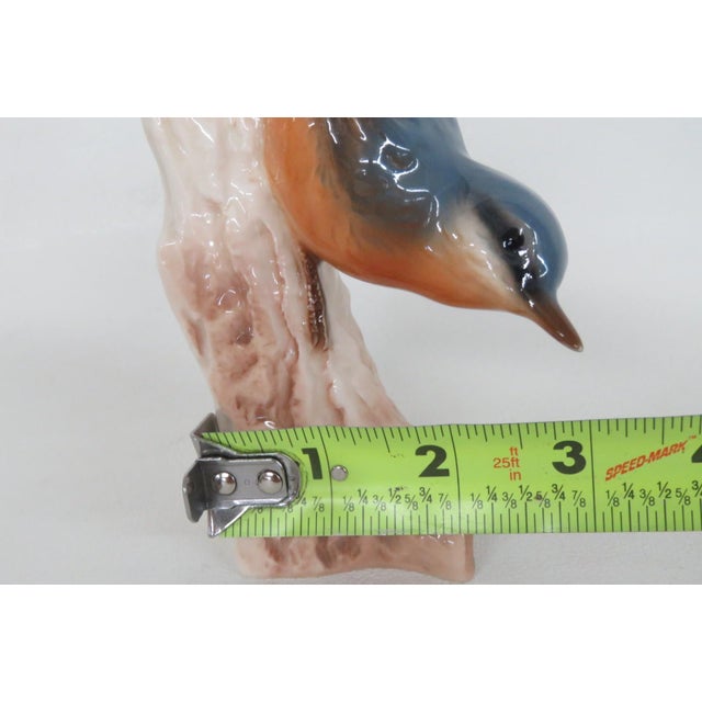 Blue Goebel W Germany Cv84 Nuthatch Figurine 1967 Porcelain Bird on Branch 4898b For Sale - Image 8 of 18
