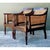 Vintage Carved Wood and Cane Chairs - Pair For Sale - Image 10 of 12