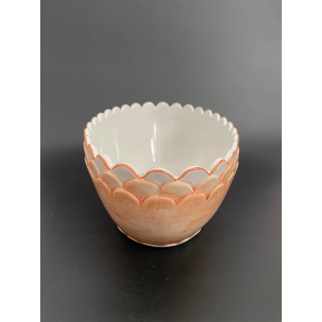 Boho Chic Vintage Italian Faience Jardiniere & Candlesticks Centerpiece Set For Sale - Image 3 of 18