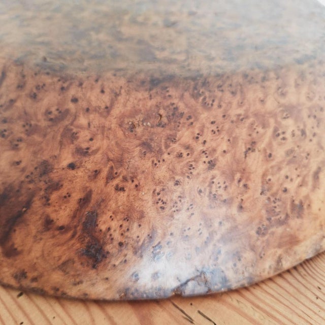 Large North African Wooden Thuya Burl Dough Bowl, 1970s For Sale - Image 13 of 18