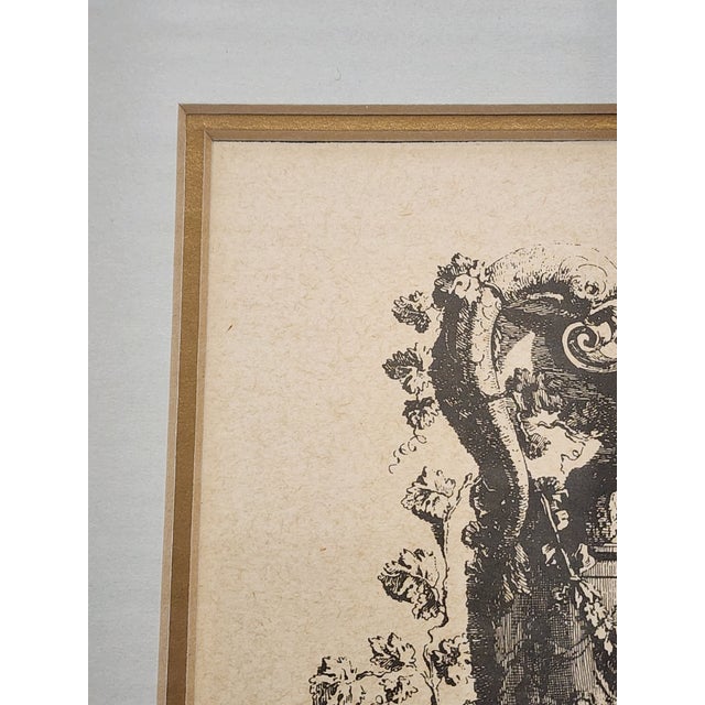 Vintage French Neoclassical Style Etching Reproduction After Gilles-Paul Cauvet For Sale - Image 4 of 10