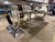 Early 21st Century Coaster Glass Top Dining Table With Six Tufted Chairs For Sale - Image 5 of 9