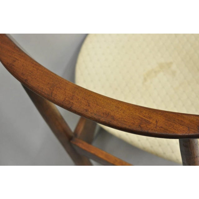 Brown Vintage Lane Perception Mid Century Modern Walnut Dining Side Chair For Sale - Image 8 of 12