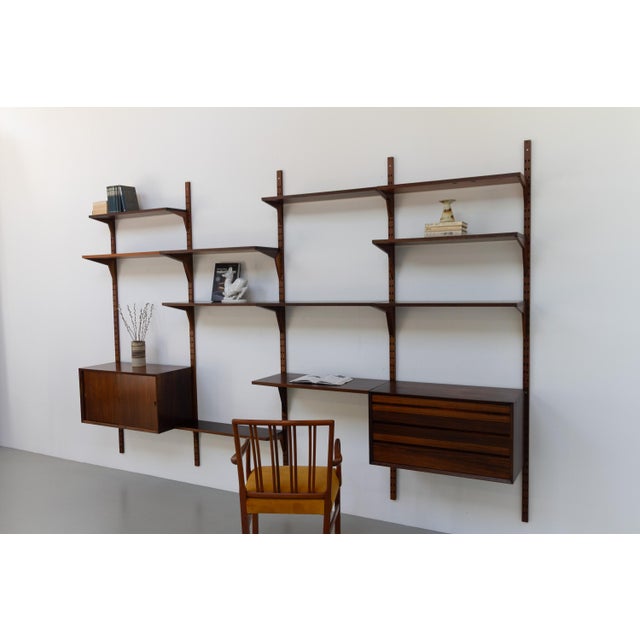 Vintage Danish Pau Ferro Modular Wall Unit by Poul Cadovius for Cado, 1960s For Sale - Image 12 of 18