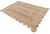 Mid-Century Modern Handmade Solid Natural Jute Scalloped Rug Dhurrie - 12'x15' For Sale - Image 3 of 10