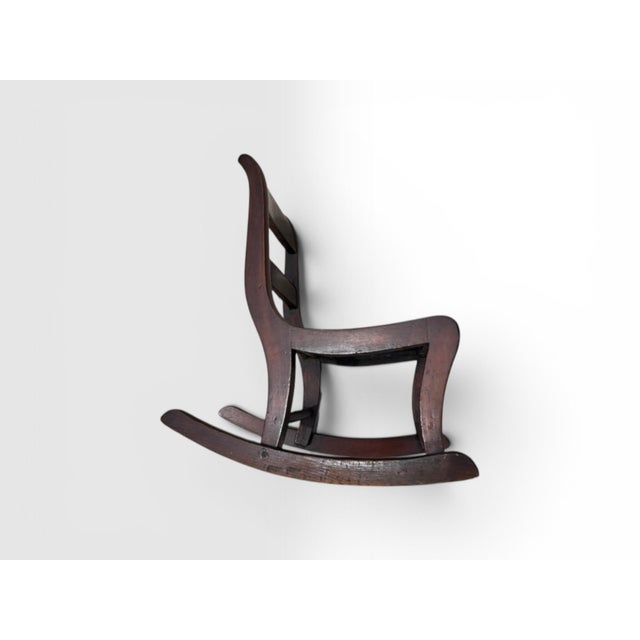 Antique Child’s Cane Seating Rocking Chair, Circa 1900 For Sale - Image 11 of 11