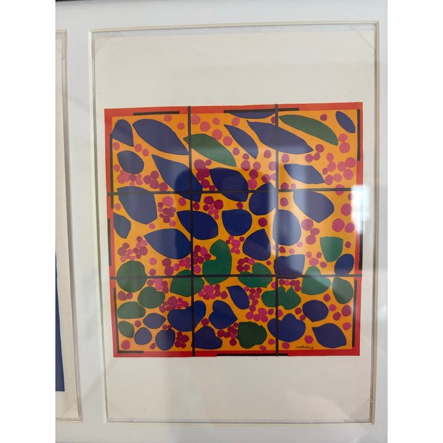 1990s 1990s Matisse Prints Framed Matted Signed in Plate For Sale - Image 5 of 7