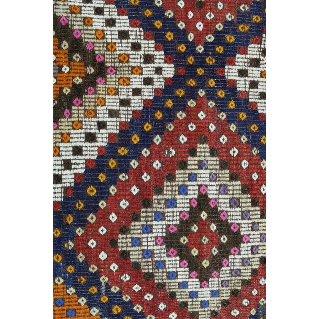 Vintage Turkish Kilim Rug - 61" X 101" For Sale - Image 11 of 13