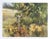 Rustic Rustic Fenceline and Wildflowers Landscape Watercolor Painting For Sale - Image 3 of 4