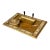Vintage Italian Rococo Gold Gilt Library Pen Holder Desk Set For Sale