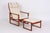 Børge Mogensen armchair and footstool in a rare, beautiful finish. Model numbers 2254 and 2248. Designed in 1956 and...