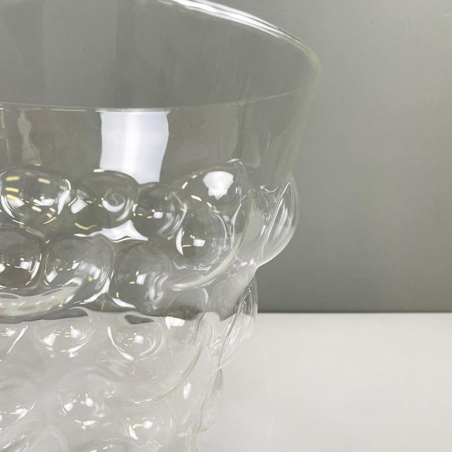 1990s Modern Italian Glass Vase with Glass Bubble by Roberto Faccioli, 1990s For Sale - Image 5 of 8