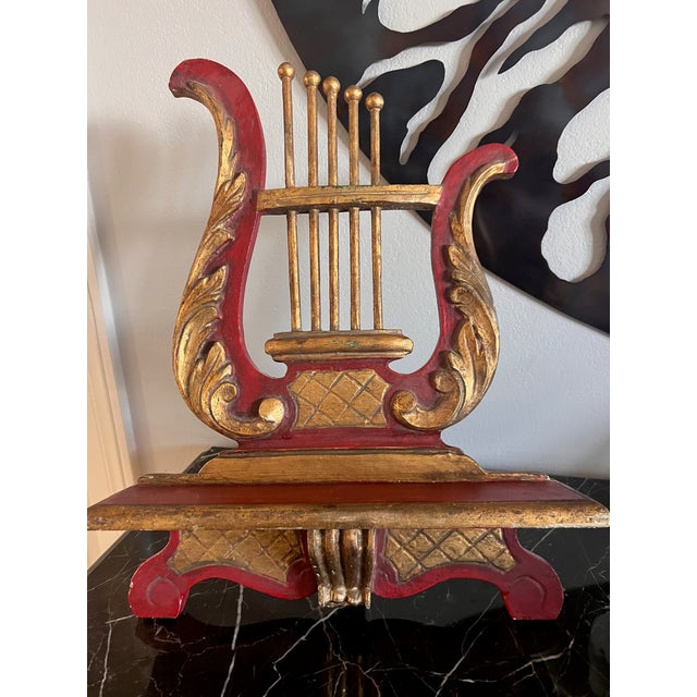 Wood Antique Wooden Music/Picture Stand - Table Top For Sale - Image 7 of 9