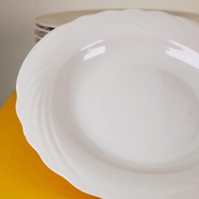 The service includes 9 soup plates and 9 dinner plates - dinner plate diameter 25 cm Height: 3.5 Diameter: 23 This piece...