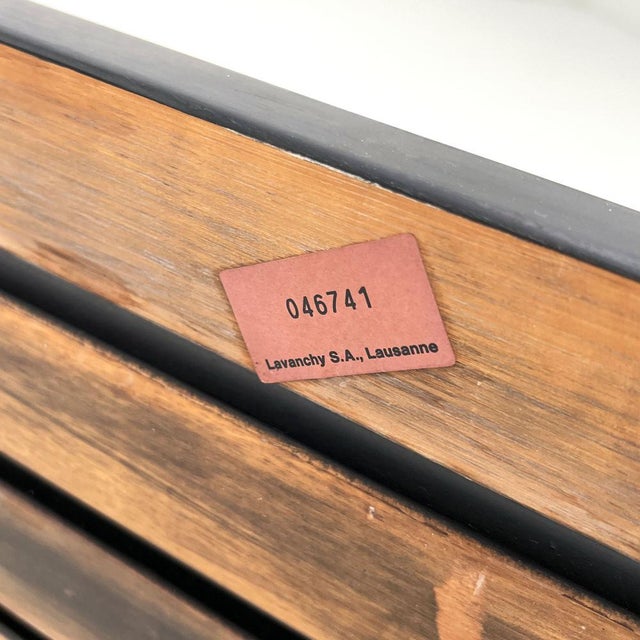 Slat Bench attributed to Harry Bertoia for Knoll International, 1960s For Sale - Image 11 of 12