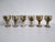Brutalist Stoneware Stemmed Cups from by Vézelay Pottery Albert Breton , 1970s, Set of 6 For Sale - Image 3 of 7