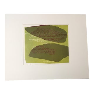 1960s Vintage Sister Corita "A Piece of Good News" Print For Sale