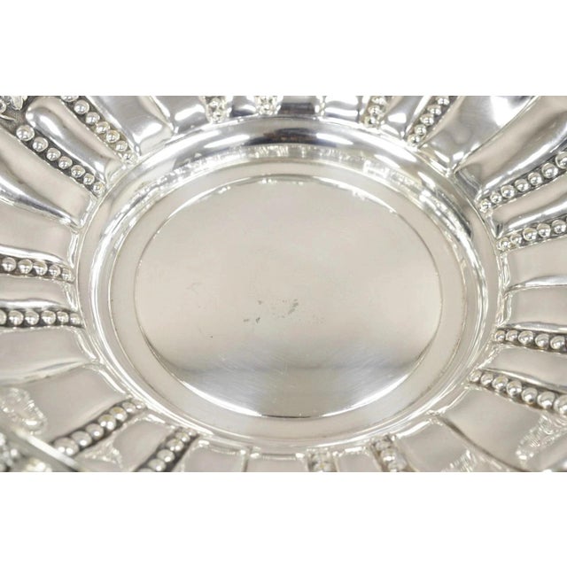 Early 20th Century William Adams Wa Spain Victorian Silver Plated Repousse Fruit Bowl Basket For Sale - Image 9 of 11