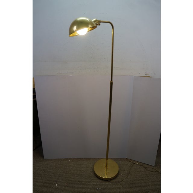 Vintage Brass Adjustable Apothecary Library Pharmacy Reading Floor Lamp 56" For Sale - Image 13 of 15