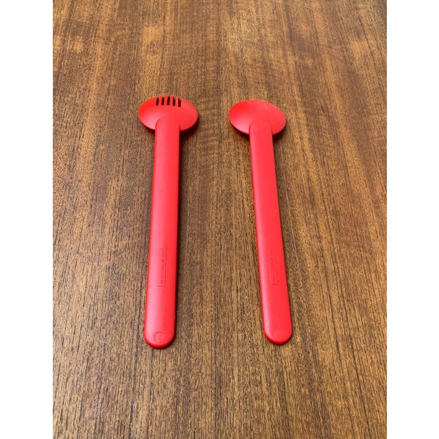 Postmodern Minimalist Swiss Salad Servers, Set of 2 For Sale - Image 9 of 17