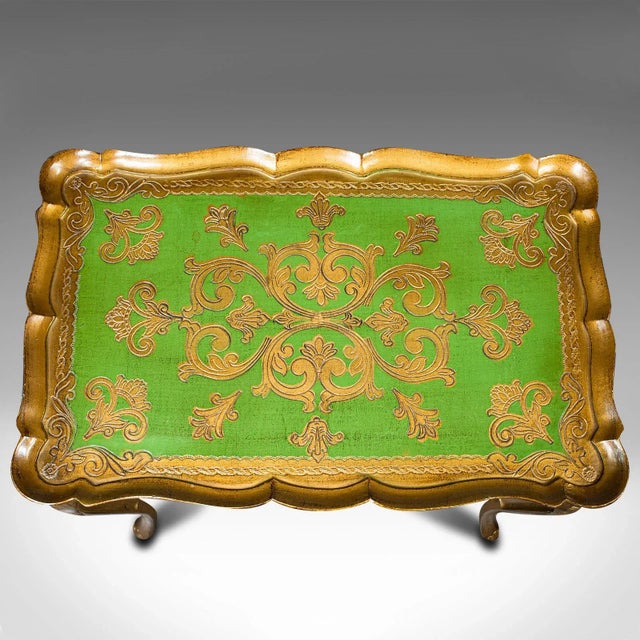 1970s Trio of Vintage Italian Gilt Composite Nesting Tables For Sale - Image 12 of 13