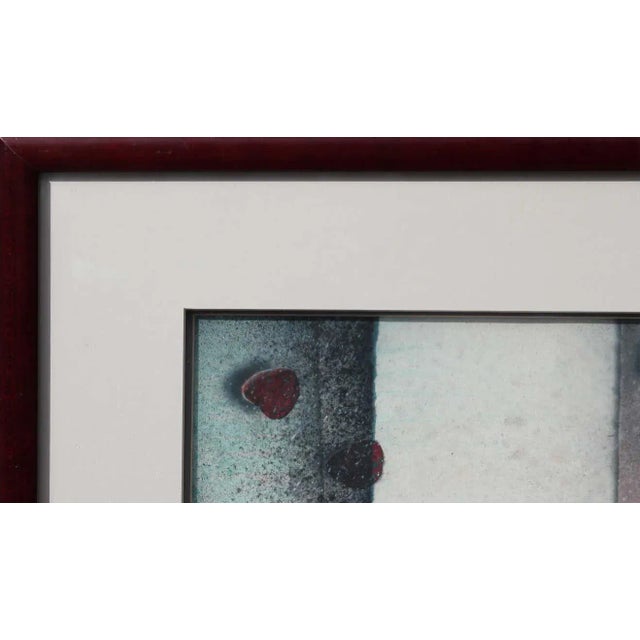 Abstract Contemporary Geometric Abstract Mixed-Media Painting by Charles Bernell, Framed For Sale - Image 3 of 11