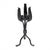 Art Deco Diego Giacometti Style Iron Candlestick For Sale - Image 3 of 9