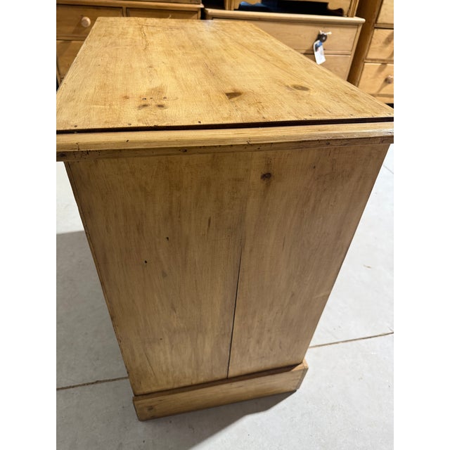 Antique Pine Three Drawers - Chest of Drawers From England For Sale - Image 13 of 18