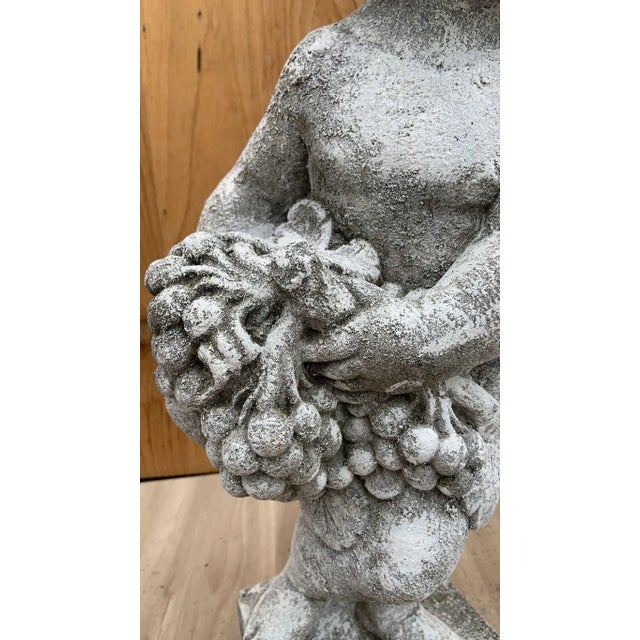 Sculpture Materials Vintage Neoclassical Style Cherub/Putti Garden Sculpture For Sale - Image 7 of 8